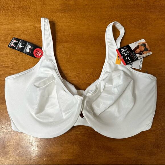 Lilyette by Bali Bra Women’s Size 42DD White Minimizer Underwire Soft Classic - Picture 1 of 11